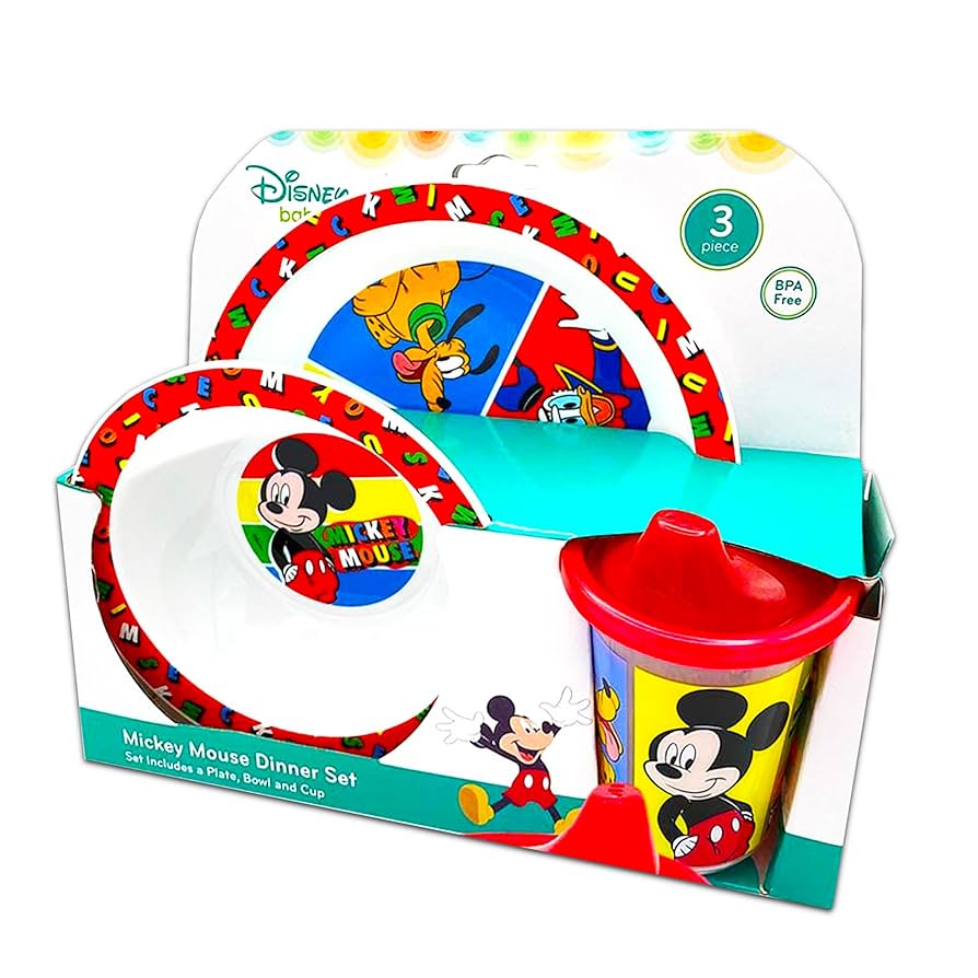 2Piece Plate Set ミッキーマウス　5BOX Disney Bamboo Fibre 5 piece Mickey Mouse Thanksgiving